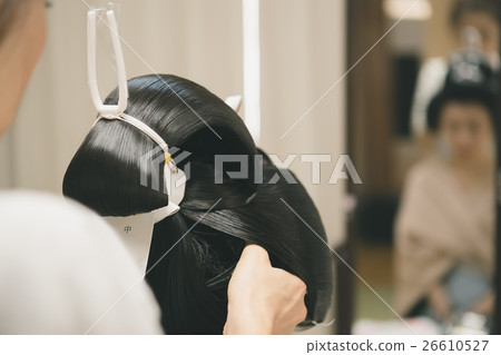 wedding ceremony, bunkin takashimada, bridal high topknot 26610527