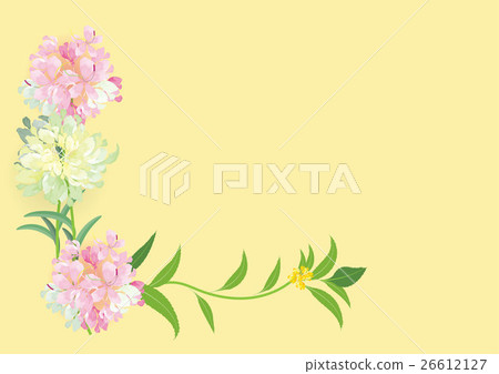 pink flowers frame or border background vector il pink flowers frame or border background vector il 26612127