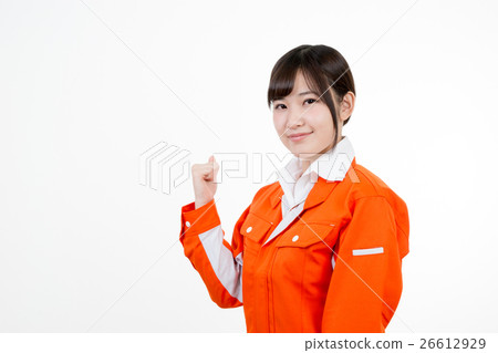Woman in work clothes 26612929