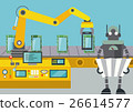 Robot controlled tablets PC assembly line 26614577