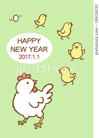 2017年新年賀卡雞親子遊行 26616030