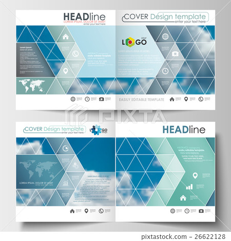 Business templates for square design brochure 26622128