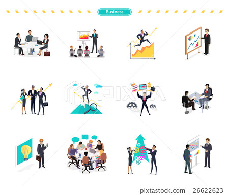 Set of Business Banner Teamwork Set of Business Banner Teamwork 26622623