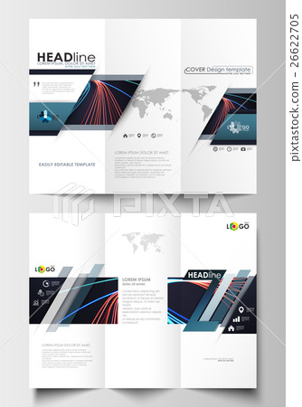Tri-fold brochure business templates on both sides Tri-fold brochure business templates on both sides 26622705