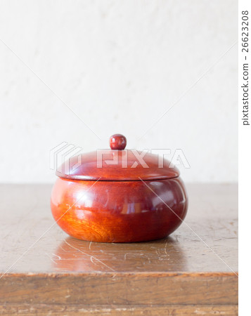 Wooden antique Asian glove compartment 26623208