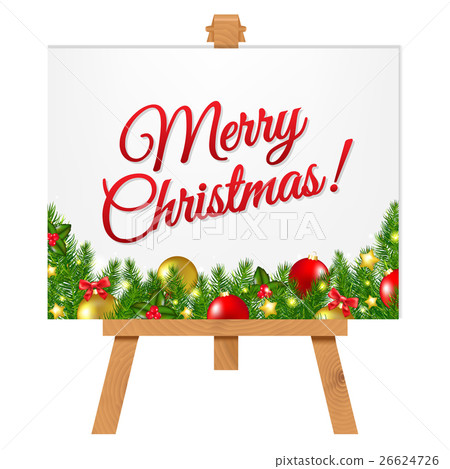 Banner With Christmas Border 26624726