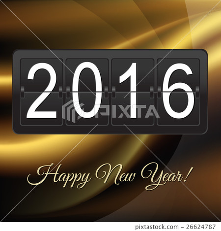 New Years Card With Black Counter New Years Card With Black Counter 26624787