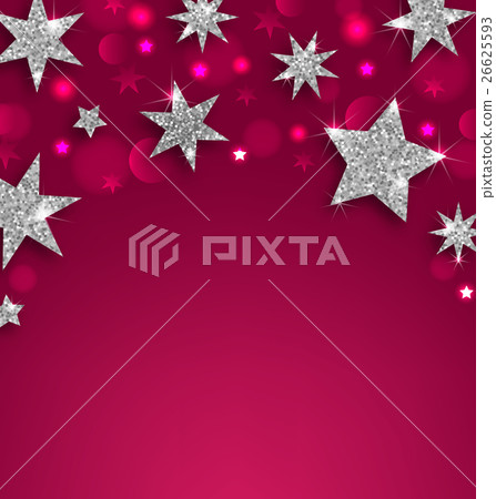 Starry Silver Banner for Happy Holidays Starry Silver Banner for Happy Holidays 26625593
