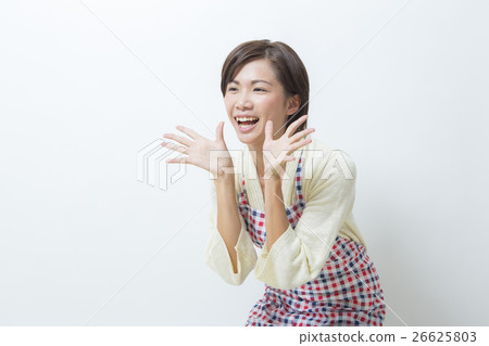 A woman with an apron A woman with an apron 26625803