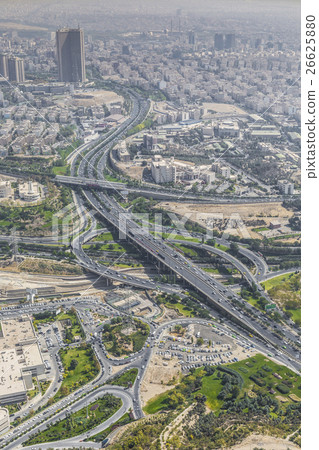 View from The Milad Tower in Tehran, Iran. View from The Milad Tower in Tehran, Iran. 26625880