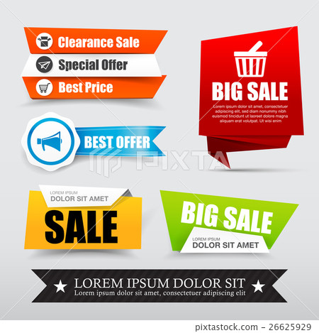 045 Collection of web tag banner for promotion 045 Collection of web tag banner for promotion 26625929