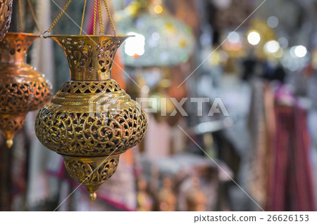 Traditional iranian market metal souvenires, lamps Traditional iranian market metal souvenires, lamps 26626153