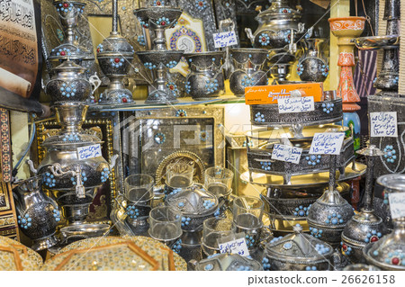 Traditional iranian market metal souvenires, lamps Traditional iranian market metal souvenires, lamps 26626158