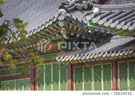 Detail of Traditional Korean Roof Detail of Traditional Korean Roof 26626616