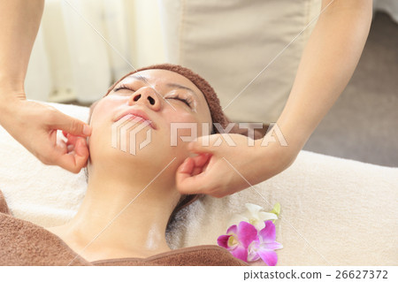 美容圖像面部按摩治療現場 26627372