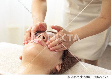 美容圖像面部按摩治療現場 26627373