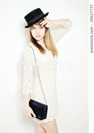 Young Fashion Woman. Beauty Portrait Young Fashion Woman. Beauty Portrait 26627737