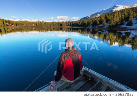 Man on the lake Man on the lake 26627852