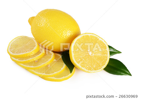 The fresh lemon isolated on a white background The fresh lemon isolated on a white background 26630969