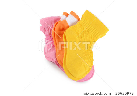 Children's socks isolated on white background Children's socks isolated on white background 26630972