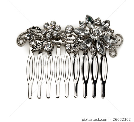 silver hair clip silver hair clip 26632302