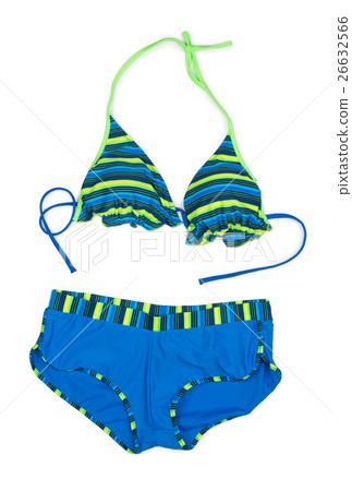 Trendy blue striped swimsuit Trendy blue striped swimsuit 26632566