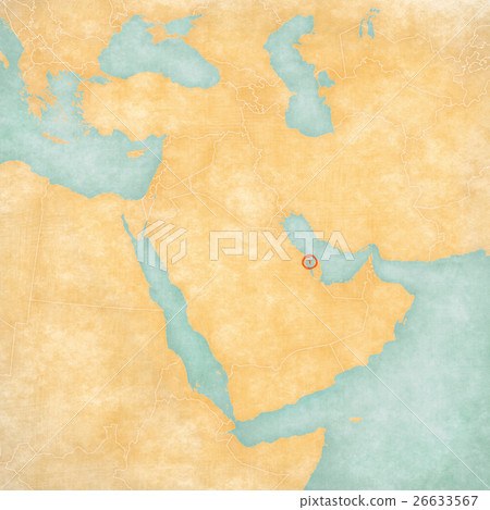 View Bahrain Map Middle East Images