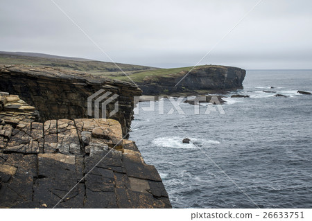 Panorama Orkney coastline Yesnaby cliff landscape 26633751