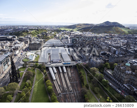 Edinburgh city historic Waverley Train Station 26633809