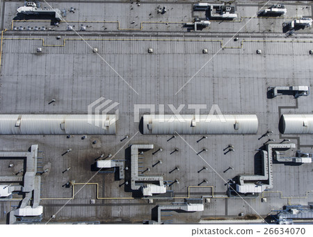 Disribution warehouse roof  from above 26634070