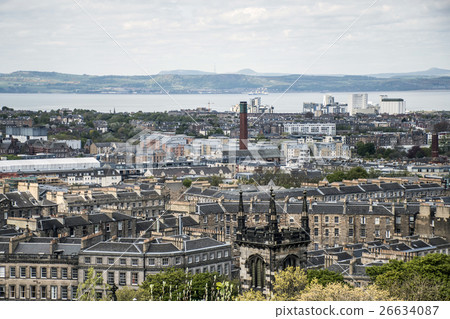 Edinburgh city view from historic Calton Hill Edinburgh city view from historic Calton Hill 26634087