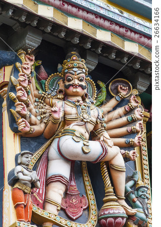 Detail of Meenakshi Temple in Madurai, India 26634166