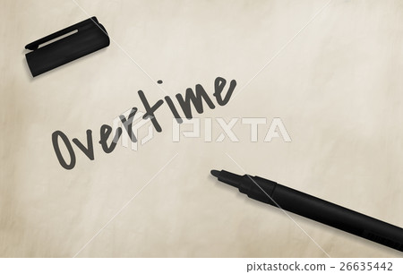 Overtime Find New Job Concept 26635442