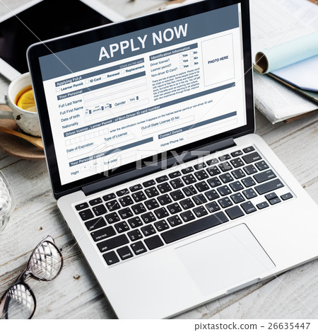 Apply Now Form Information Job Concept 26635447