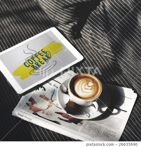 Relax Coffee Break Time Graphic Concept 26635690