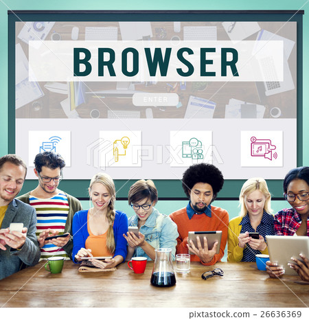 Browser Online Communication Connection Concept Browser Online Communication Connection Concept 26636369