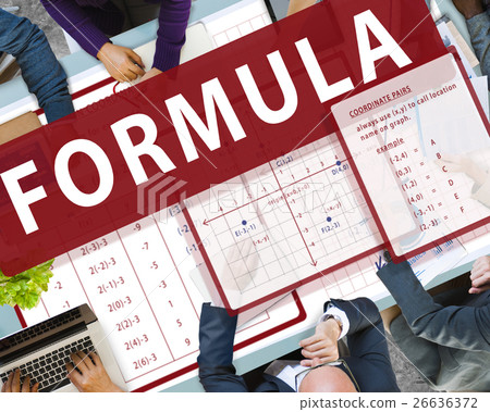 Formula Mathematics Calculation Chart Concept 26636372