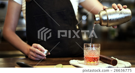 Barista Cafe Coffee Uniform Apron Service Shop Concept 26636775
