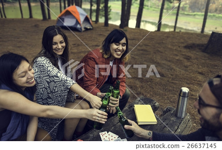 People Friendship Hangout Traveling Destination Camping Concept People Friendship Hangout Traveling Destination Camping Concept 26637145