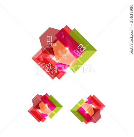 Abstract paper geometric infographic templates Abstract paper geometric infographic templates 26638986