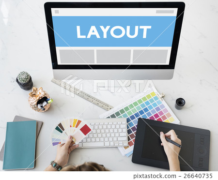 Web Design Template Copy Space Concept Web Design Template Copy Space Concept 26640735