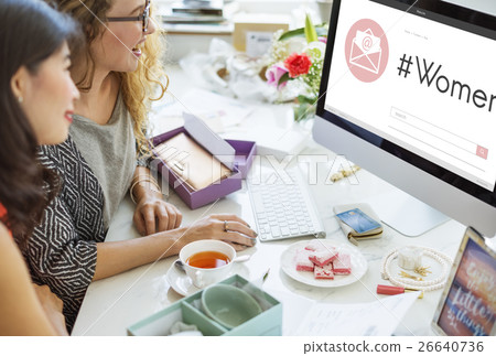 Women Female E-mail Letter Graphic Concept 26640736