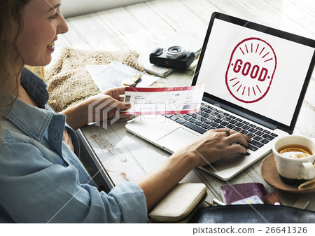 Good Excellent Positive Optimistic Well Graphic Concept 26641326