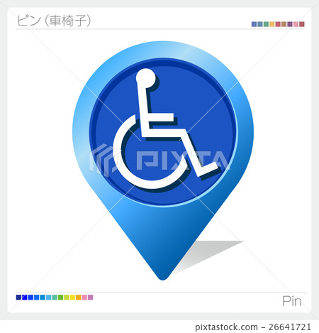 圖標 輪椅 插圖素材 圖庫