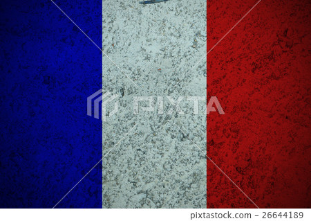 France flag ,3D France national flag illustration  26644189