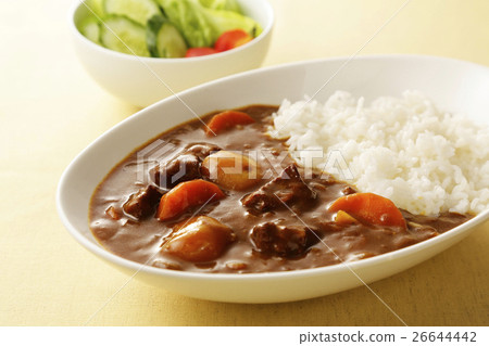 Curry and rice  26644442