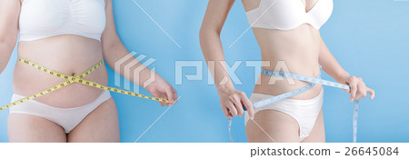 fat woman and slim woman fat woman and slim woman 26645084