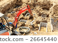 Construction Site Foundation with Excavator 26645440