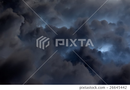Dark Clouds before Thunderstorm 26645442