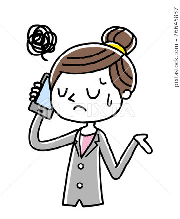 Phone: woman, business, disappointment, regrettable Phone: woman, business, disappointment, regrettable 26645837